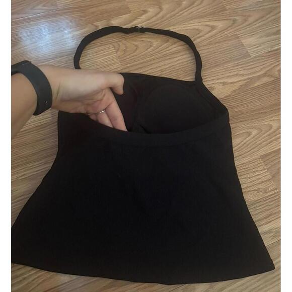 Lands End Halter Tank Swim Top Size 12 - Picture 7 of 8